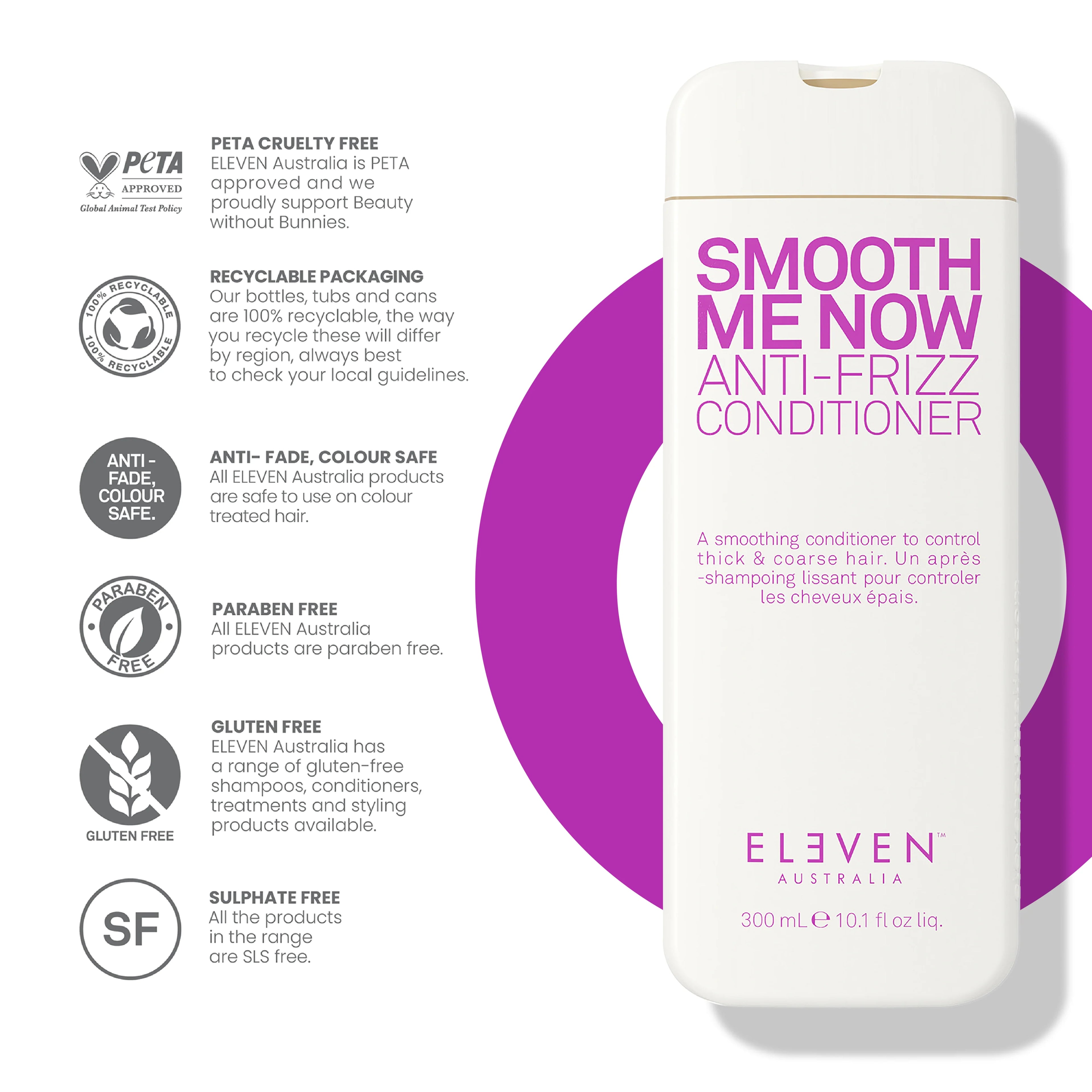 Eleven Australia Smooth Me Now Anti-Frizz Conditioner