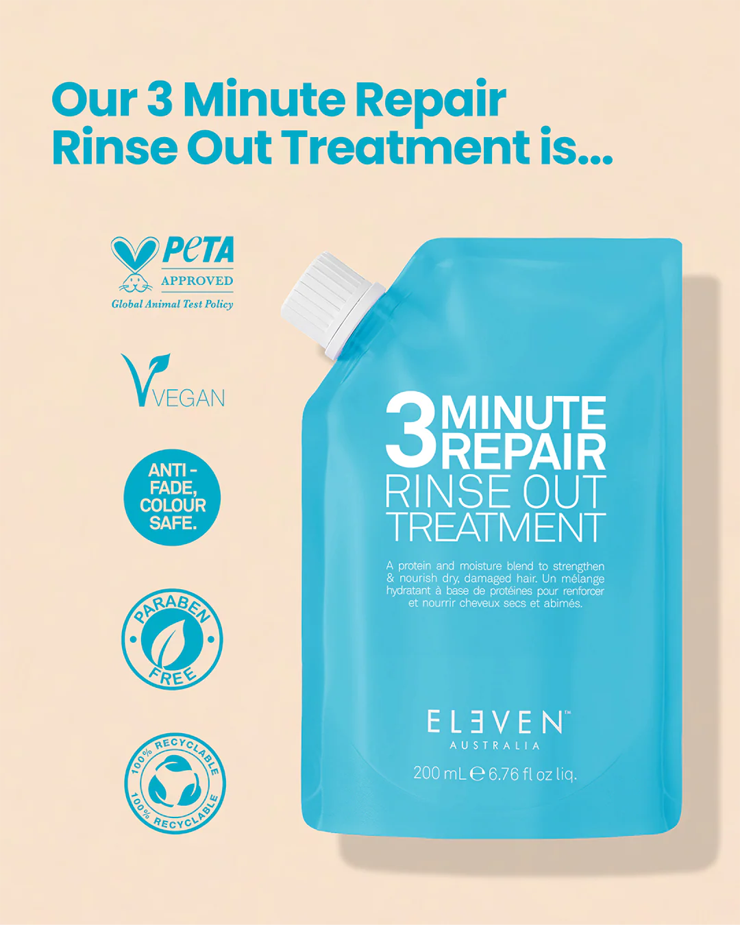 Eleven Australia 3 Minute Repair Rinse Out Treatment