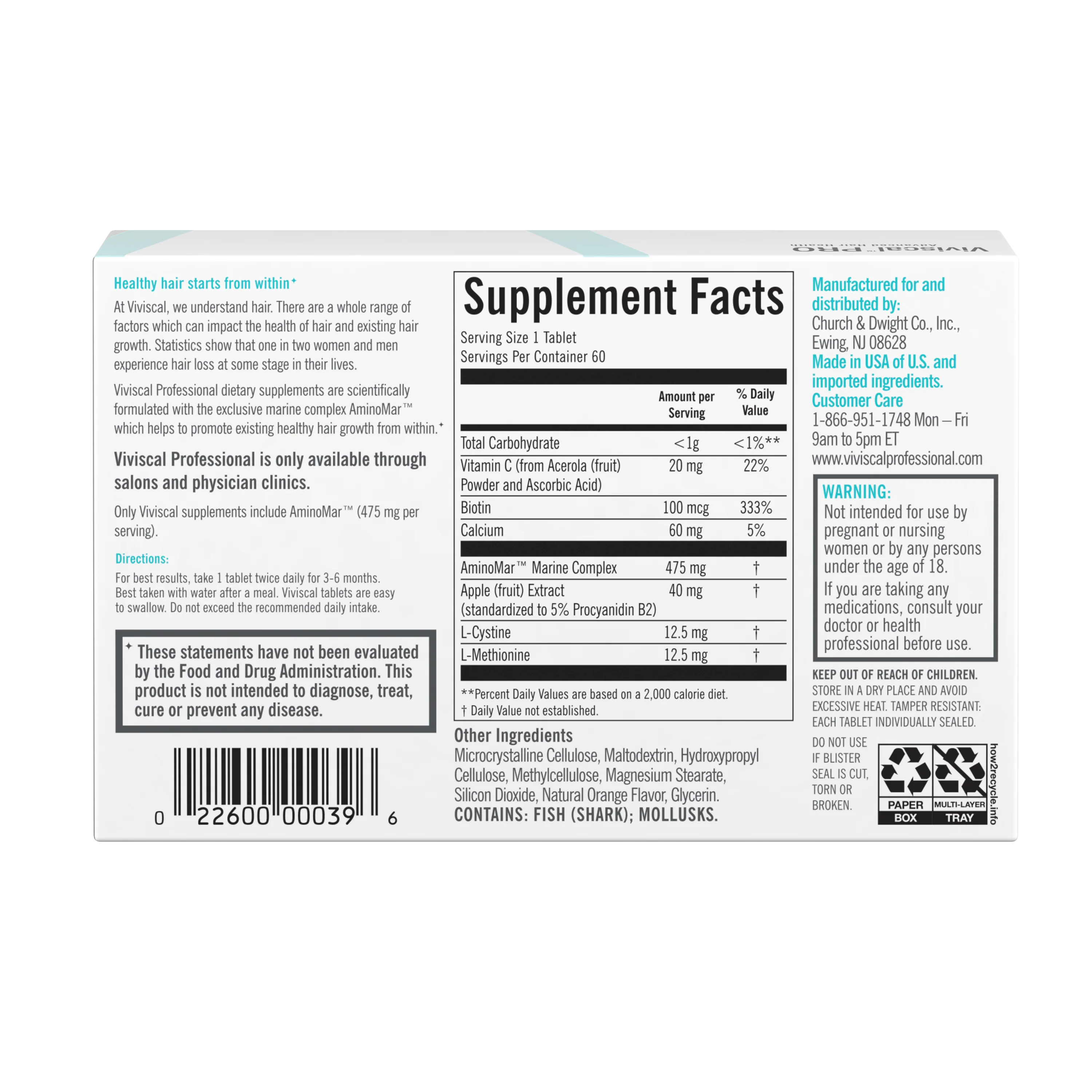 Viviscal PRO Professional Hair Growth Supplements