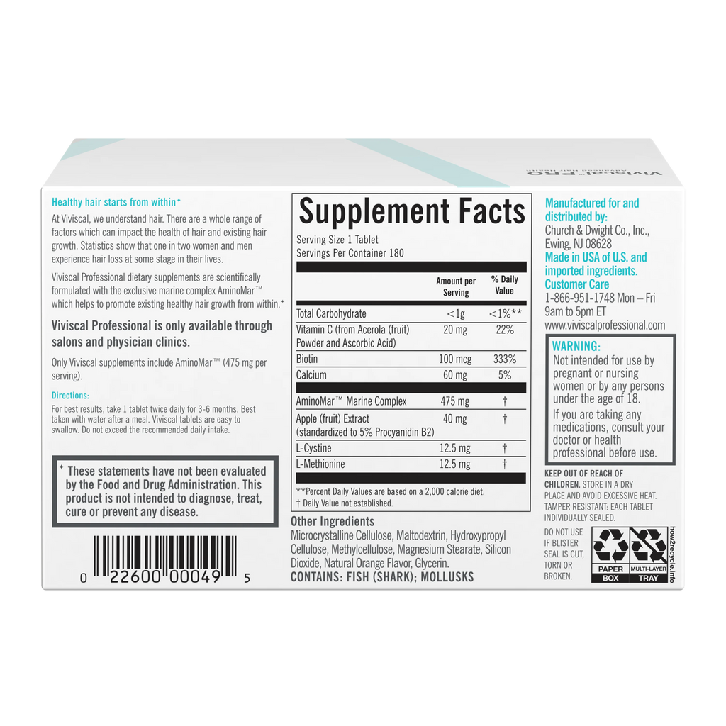 Viviscal PRO Professional Hair Growth Supplements