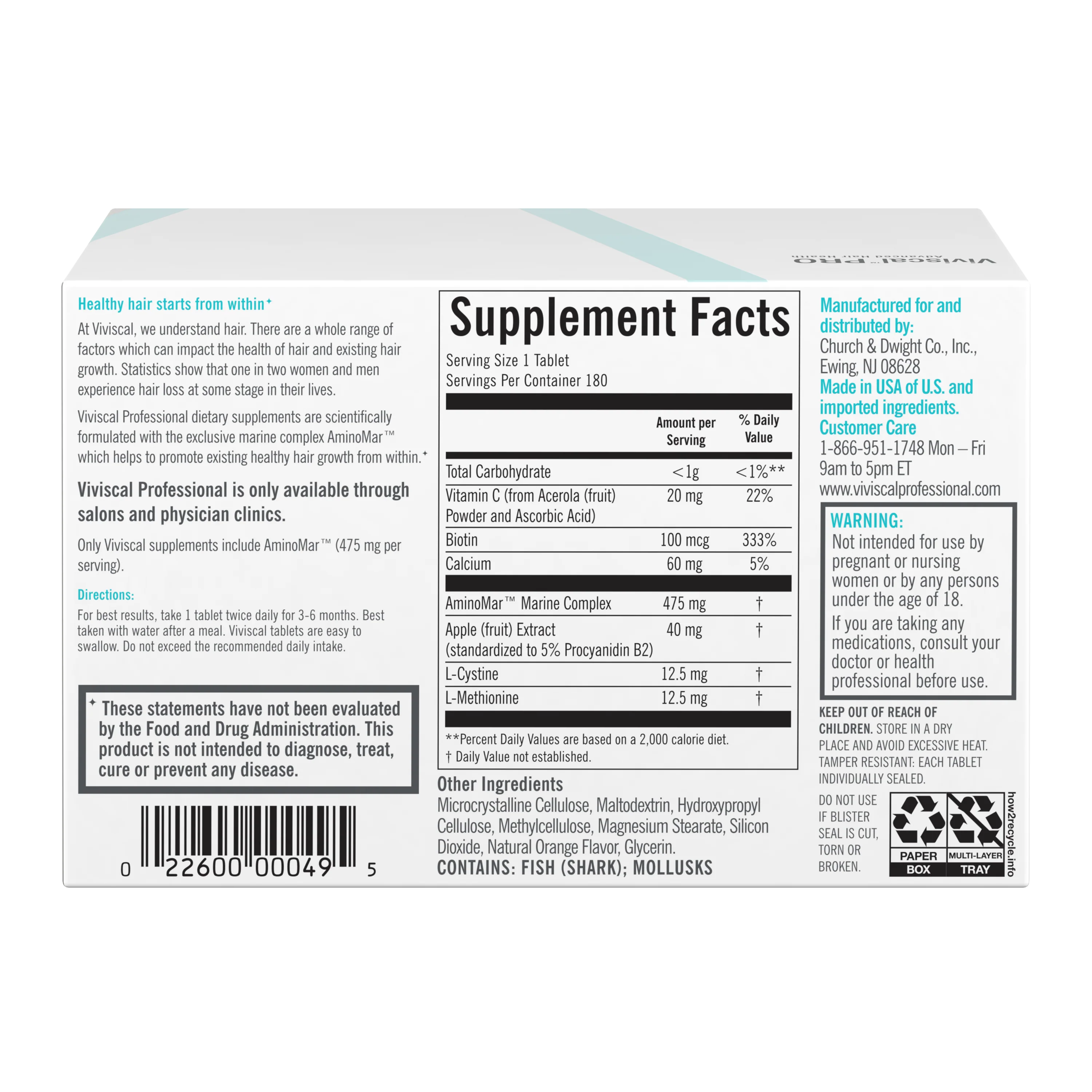 Viviscal PRO Professional Hair Growth Supplements